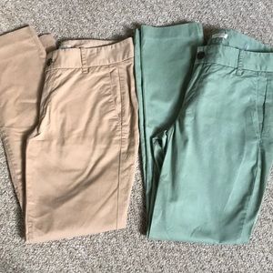 J.Crew Factory Frankie Chino green and khaki